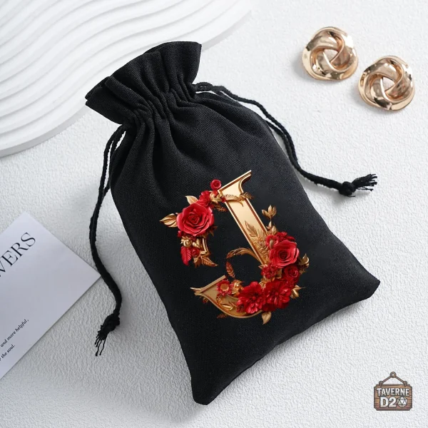 Bourse à dés avec design floral coloré