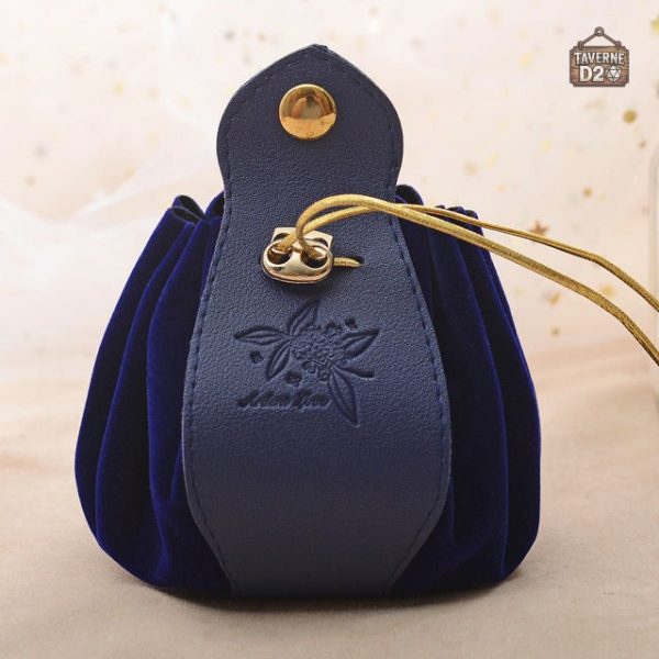 Bourse à dés en cuir et tissu, design coloré