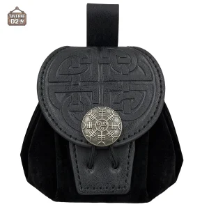 Accessoire de jeu : bourse à dés en cuir