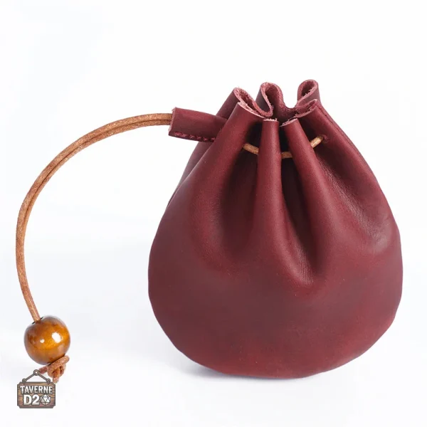 Bourse à dés artisanale en cuir, durable et chic
