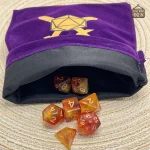Bourse à dés en velours, pratique pour les gamers