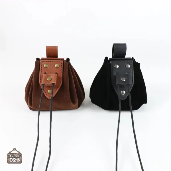Bourse à dés en simili-cuir, design moderne et fonctionnel