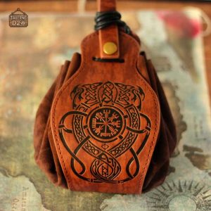 Accessoire de jeu : bourse à dés Viking