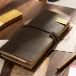 Cahier de voyage en cuir élégant et pratique