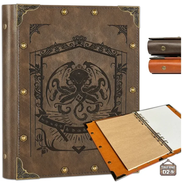Carnet format A5 aux motifs Cthulhu pour les passionnés d'écriture