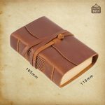 Carnet fait main avec cordon en cuir
