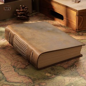 Carnet en cuir, design fait main