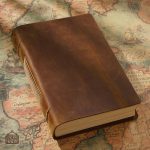 Carnet en cuir, style vertical élégant