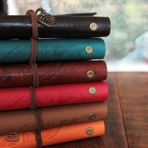 Carnet d'aventurier en cuir, idéal pour les voyageurs