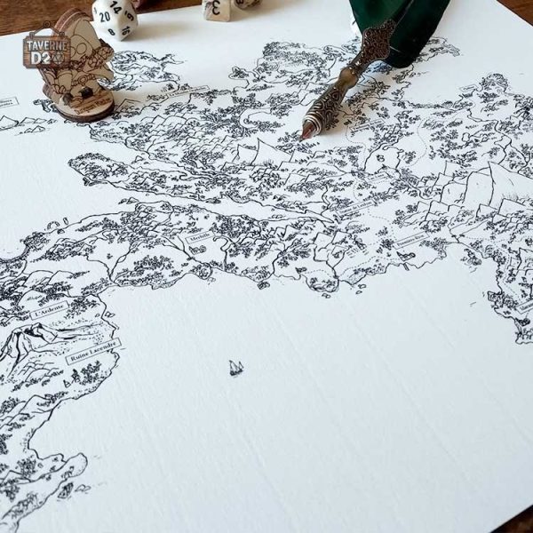 Illustration de l'île D'alennka pour ambiance de jeu