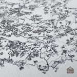 Carte artistique de l'île D'alennka, décoration originale