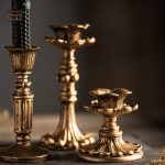 Lumière douce d'un chandelier ancien décoratif