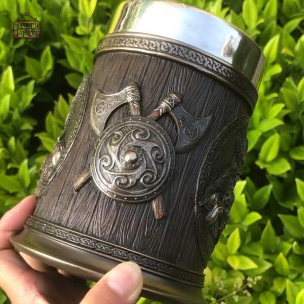 Chope de bière, style nordique, cadeau original pour les fans