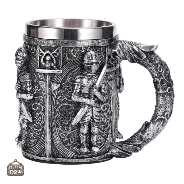 Chope en métal inspirée du Moyen Âge