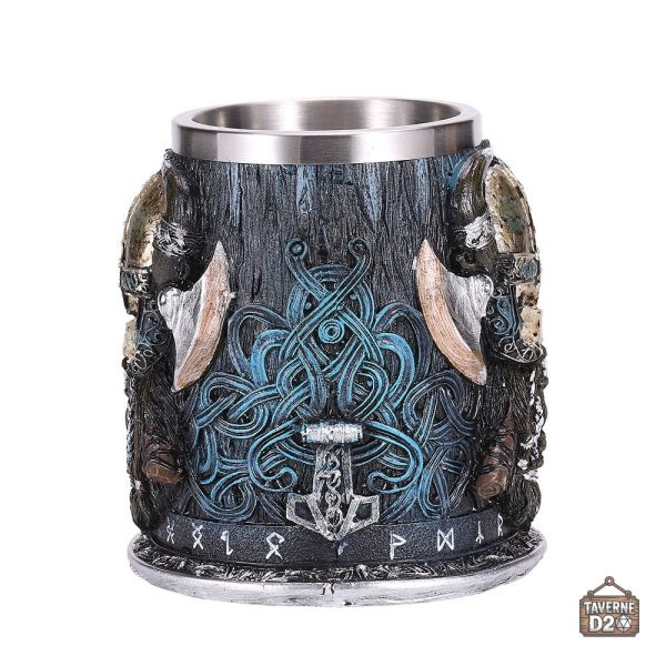 Chope Viking avec motif crâne impressionnant