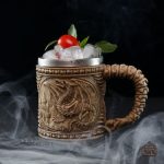 Chope unique avec motif de squelette