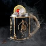 Chope artistique sur le thème des dragons