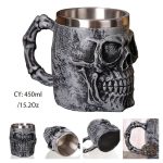 Chope avec motif de squelette stylisé
