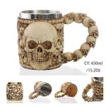 Chope squelette pour fans de décoration macabre
