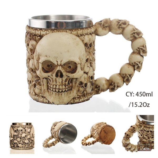 Chope squelette pour fans de décoration macabre