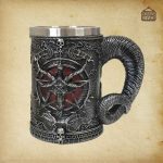 Verre de démon avec motif Baphomet unique