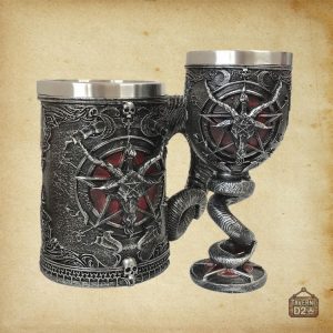 Verre à bière Baphomet, symbole de mystère et pouvoir