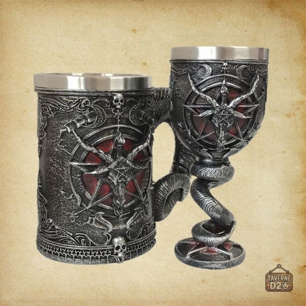 Verre à bière Baphomet, symbole de mystère et pouvoir
