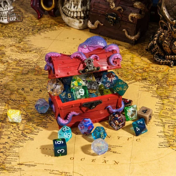 Coffre à dés pratique pour tous vos dés de jeu