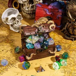 Accessoire de jeu : coffre à dés Poulpe pour collectionneurs
