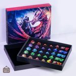 Coffret de dés variés pour fans de Jeux de Rôle