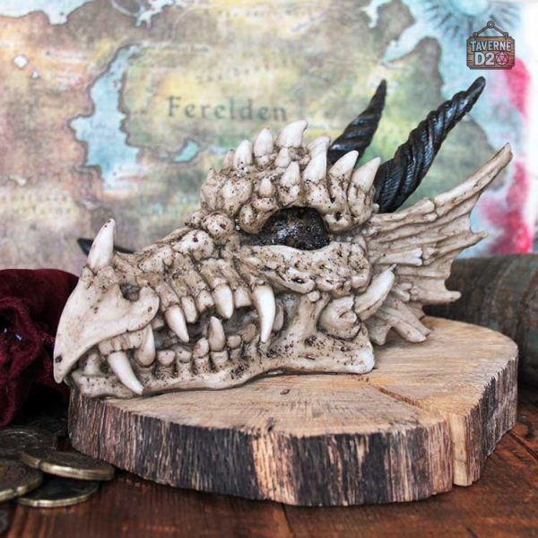 Tirelire originale en forme de crâne de dragon