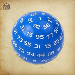 Dé de JDR à 100 faces en résine pour jeux de rôle