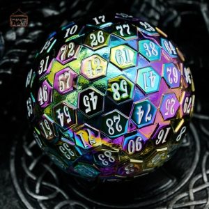 Dé en métal à 100 faces pour jeux de rôle