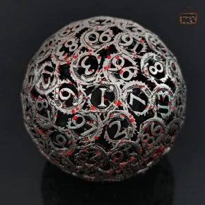 D100 Draconique en métal creux