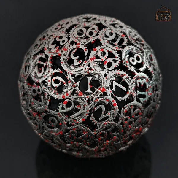 D100 Draconique en métal creux