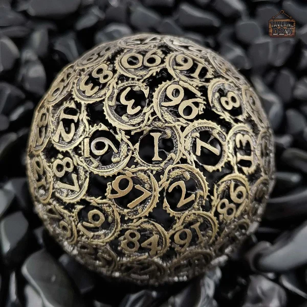 D100 style draconique en métal