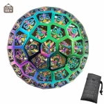 D100 métal dragon creux pour jeux de rôle