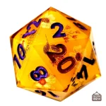 D20 Fleur - Dé artistique pour les amateurs de RPG