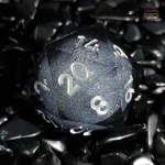 D20 brillant avec cœur liquide dynamique