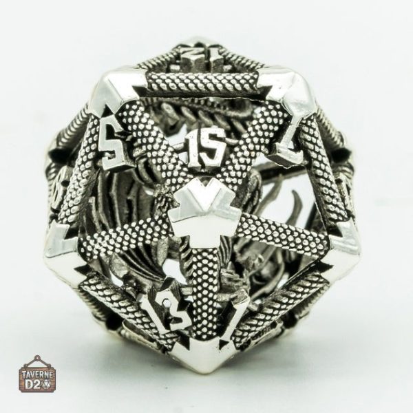 D20 métal, essentiel pour vos aventures D&D