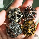 D20 en métal pour une expérience immersive D&D