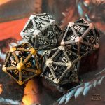 D20 en métal, compagnon de vos quêtes épiques