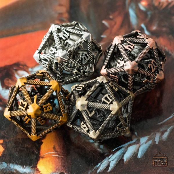 D20 en métal, compagnon de vos quêtes épiques