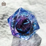 D20 Liquide Violet - Dé de jeu polyvalent