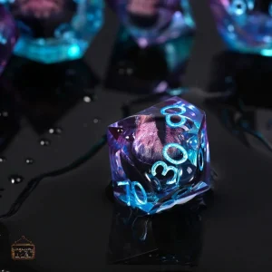 D20 Violet translucide - Idéal pour vos parties de jeux