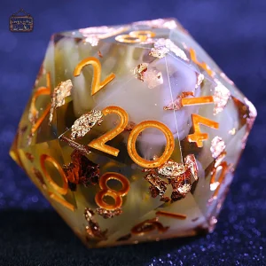 Lot de D20 Nuage de Caramel pour jeux de rôle