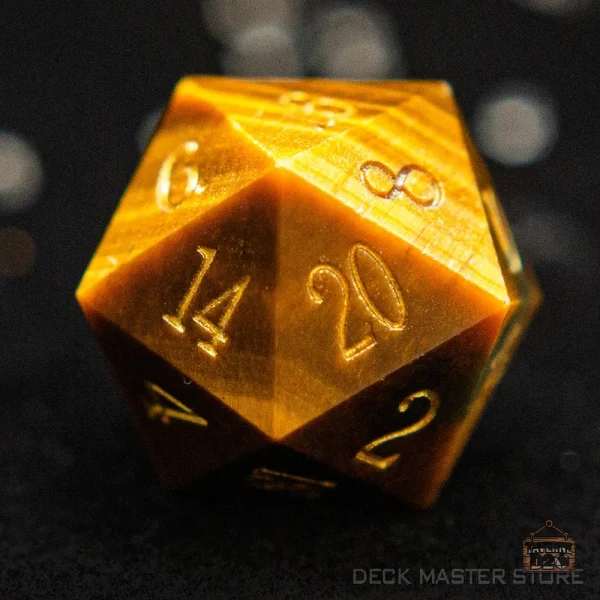 d20-oeil-tigre-jaune-1 D20 en oeil de Tigre jaune