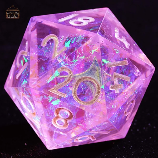 D20 Sakura Mirage - Lot de dés polyédriques originaux