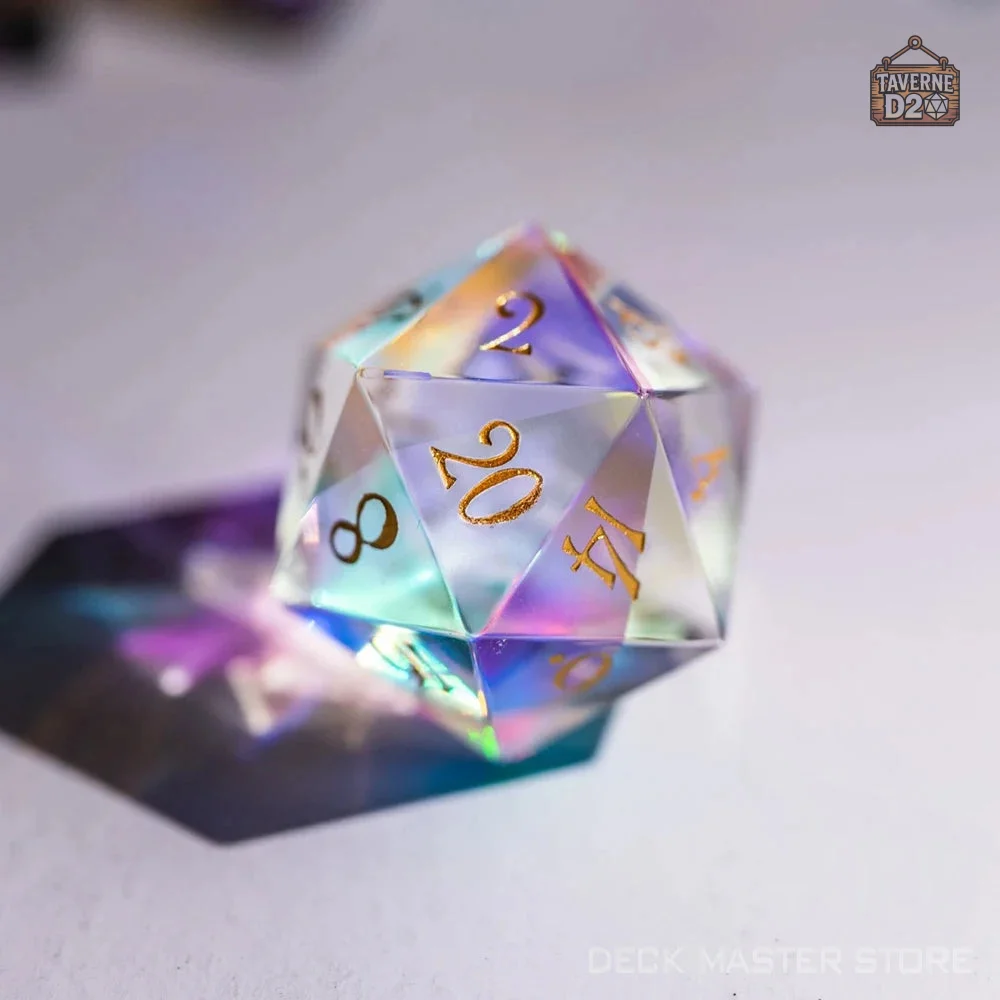 D20 en Verre Dichroïque