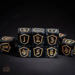 D6 Bouclier en résine, dés de jeu colorés